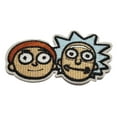 thumbnail image 1 of Rick And Morty Faces 3.25 Inches Wide Embroidered Iron On Patch, 1 of 1