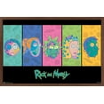 thumbnail image 1 of Rick And Morty - Faces Wall Poster, 22.375" x 34", Framed, 1 of 6