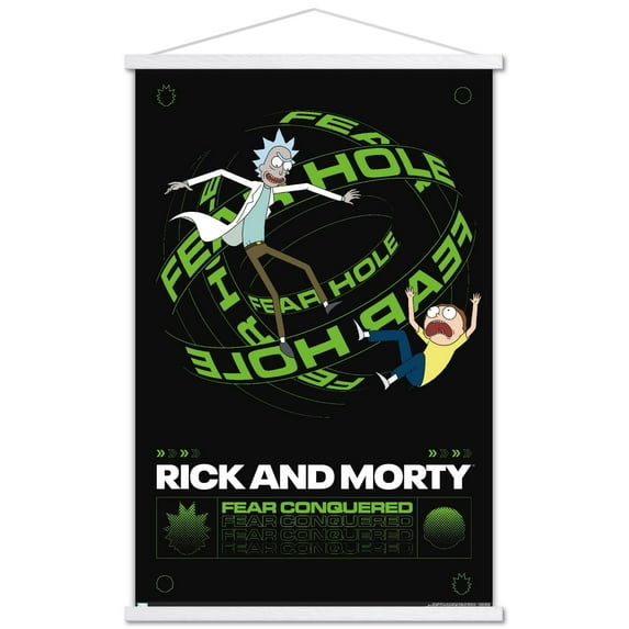 Rick And Morty - Fear Hole Wall Poster with Magnetic Frame, 22.375" x 34"