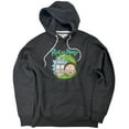 thumbnail image 1 of Rick And Morty Floating Heads Unisex Adult Slim Fit Pull-Over Heather Hoodie, Charcoal, Medium, 1 of 5