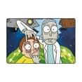 thumbnail image 1 of Rick And Morty Floor Mat Flannel Anti-Slip Pad Doormat 36"X24" Soft Absorbent & Wear-Resistant Area Rug For Home & Office, 1 of 7