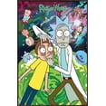 thumbnail image 1 of Rick And Morty - Framed TV Show Poster (Look! / Eyes - Rick & Morty) (Size: 25" X 37") (Antique Copper / Gold Aluminum Frame), 1 of 6