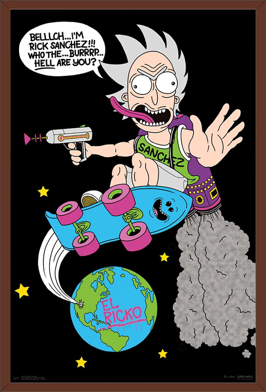 Rick And Morty - Greetings Wall Poster, 22.375" x 34", Framed