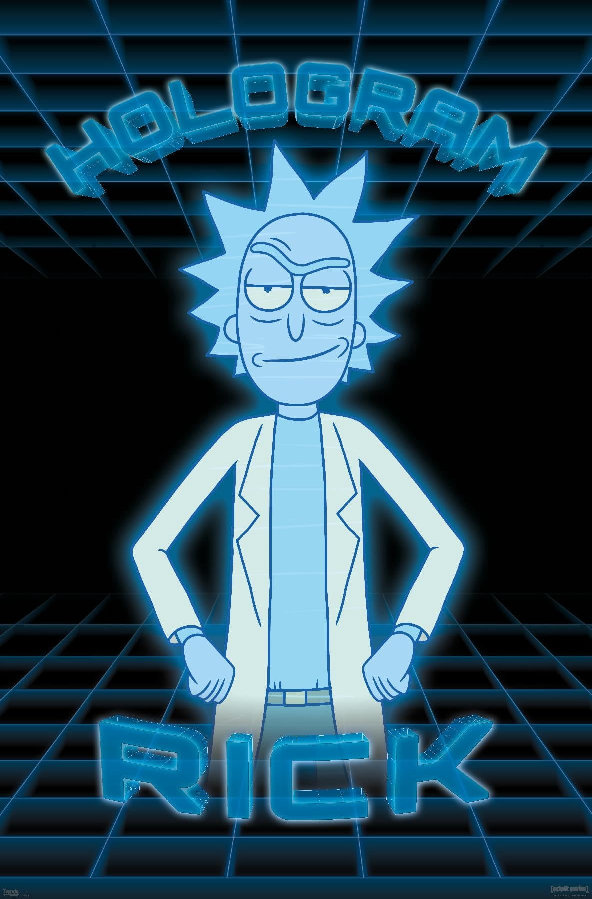 Rick And Morty - Hologram Rick Wall Poster, 22.375" x 34"