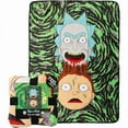 thumbnail image 1 of Rick And Morty Melt Together 46x60 Throw Blanket, 1 of 3