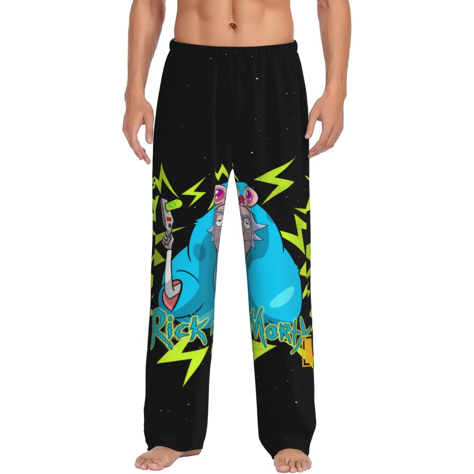 Rick And Morty Men'S Pajama Pants With Pockets Stretch Pajama Bottoms ...