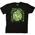 thumbnail image 1 of Rick And Morty Men's Black Portal T-Shirt-Large, 1 of 4