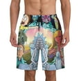 thumbnail image 1 of Rick And Morty Mens Swim Trunks Quick Dry Board Shorts With Mesh Lining, Beach Shorts Swimwear Bathing Suits, 1 of 7