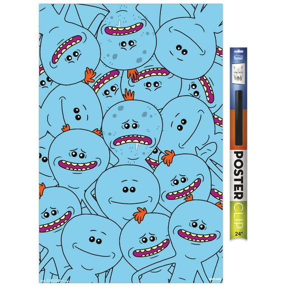Rick And Morty - Mr. Meeseeks Wall Poster, 22.375" x 34"