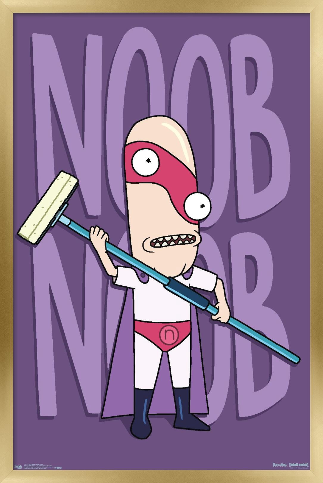 Rick And Morty - Noob Noob Wall Poster, 14.725" x 22.375", Framed