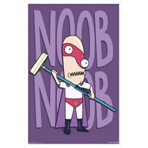 Rick And Morty - Noob Noob Wall Poster, 14.725" x 22.375", Framed