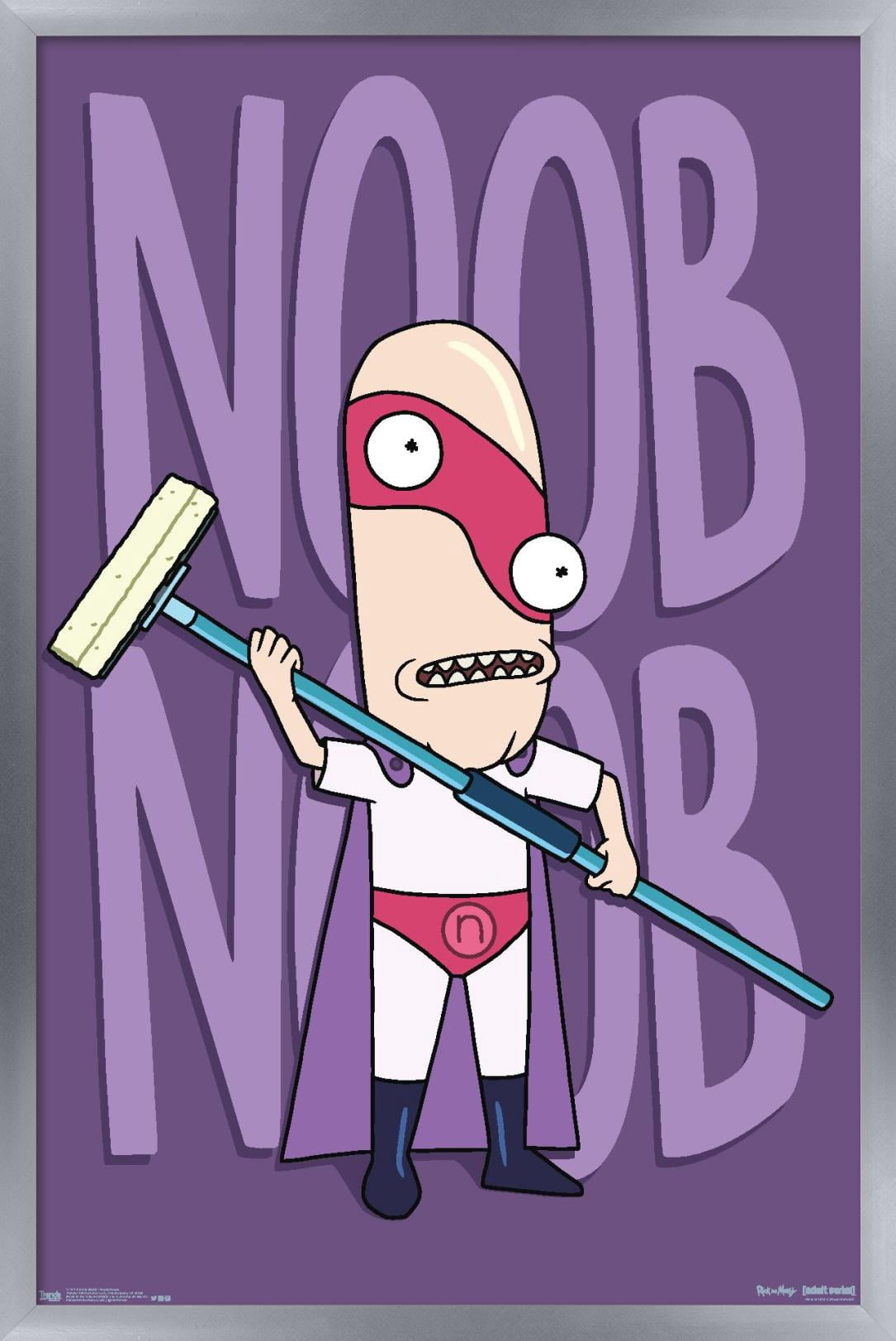 Rick And Morty - Noob Noob Wall Poster, 14.725" x 22.375", Framed