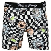 Rick And Morty Optical Illusion Boxer Briefs-Medium (32-34)