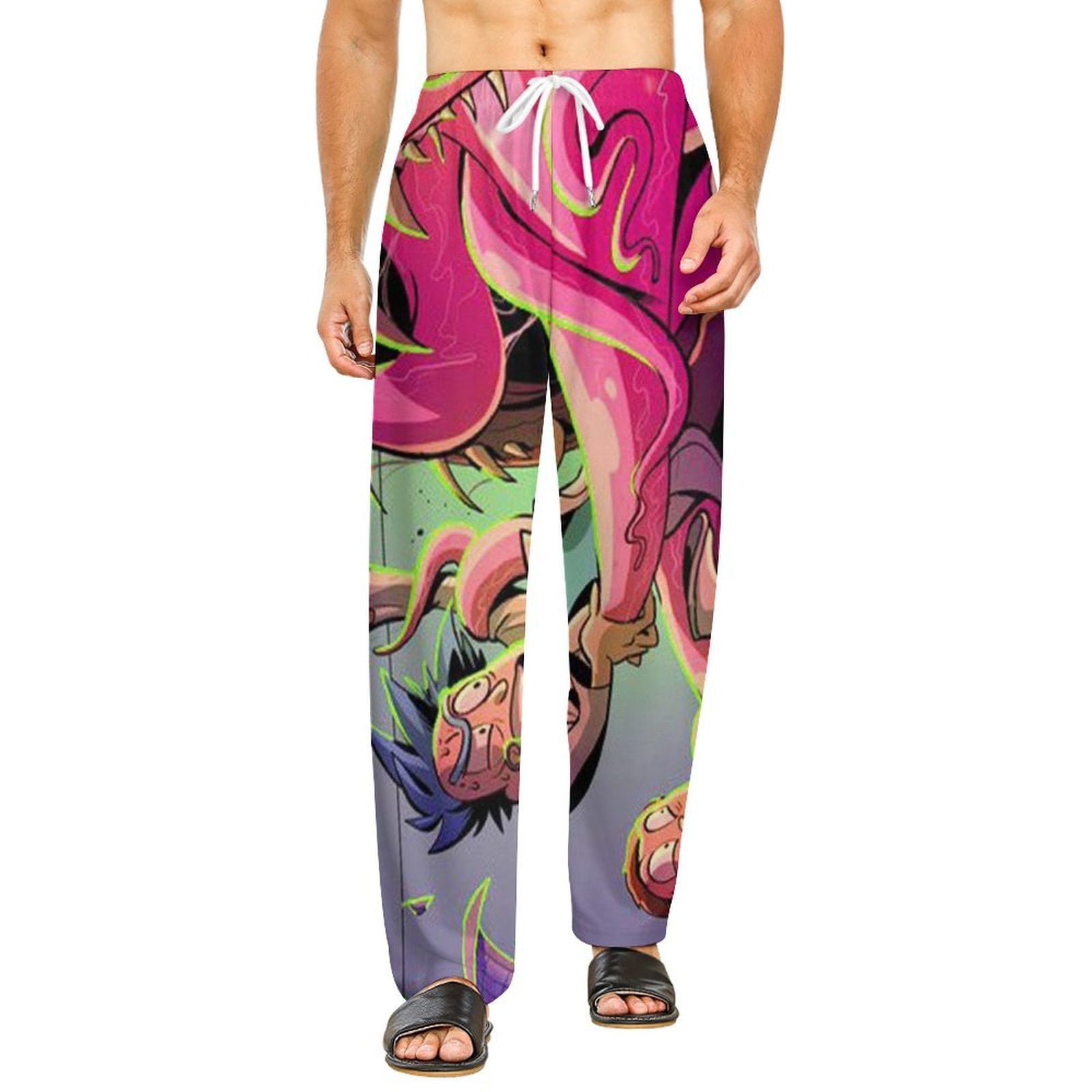 Rick And Morty Pajamas Pants 3D Printing Wide Leg PJ Pant Loungewear ...