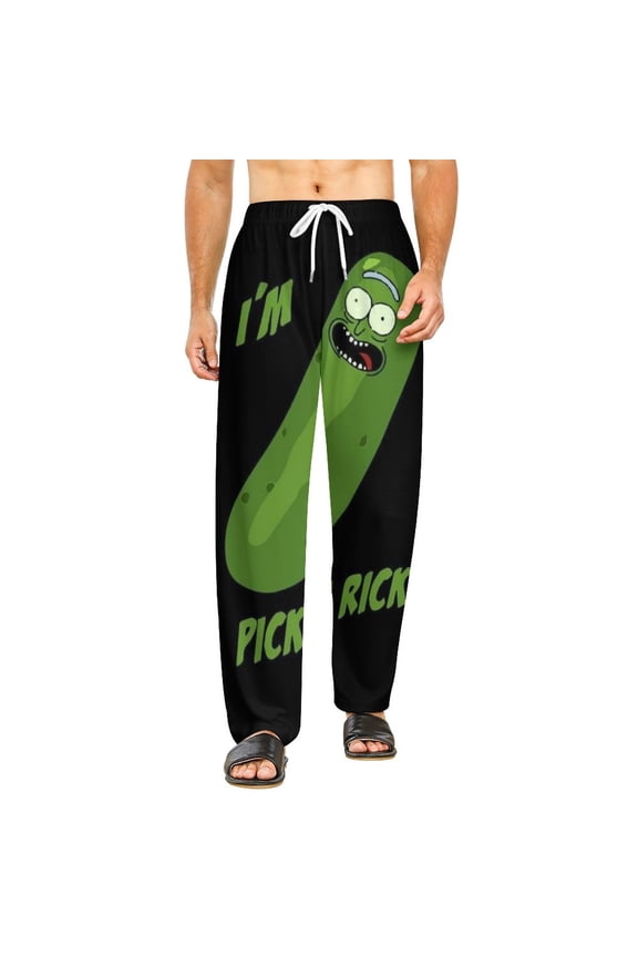 Rick And Morty Pajamas Pants 3D Printing Wide Leg PJ Pant Loungewear Casual Comfy Sleepwear Lounge Pants for Men WomenXL