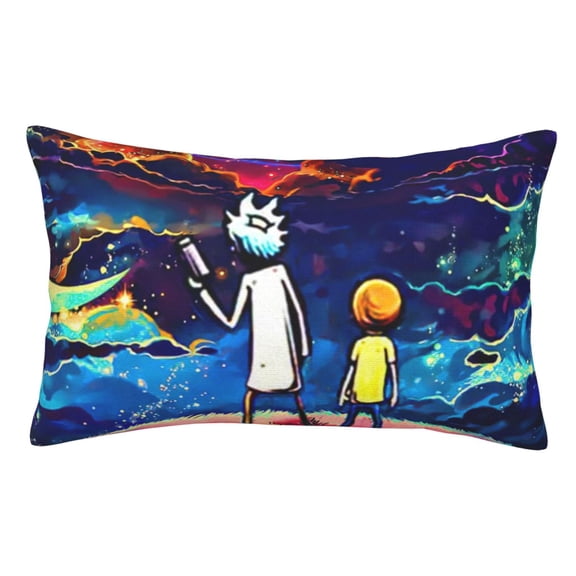 Rick And Morty Pillow Protector Pillow Cases Lightweight Soft Pillowcases Comfortable Pillow Covers 16"X24"