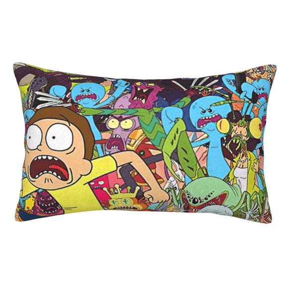 Rick And Morty Pillow Protector Pillow Cases Lightweight Soft Pillowcases Comfortable Pillow Covers 16"X24"