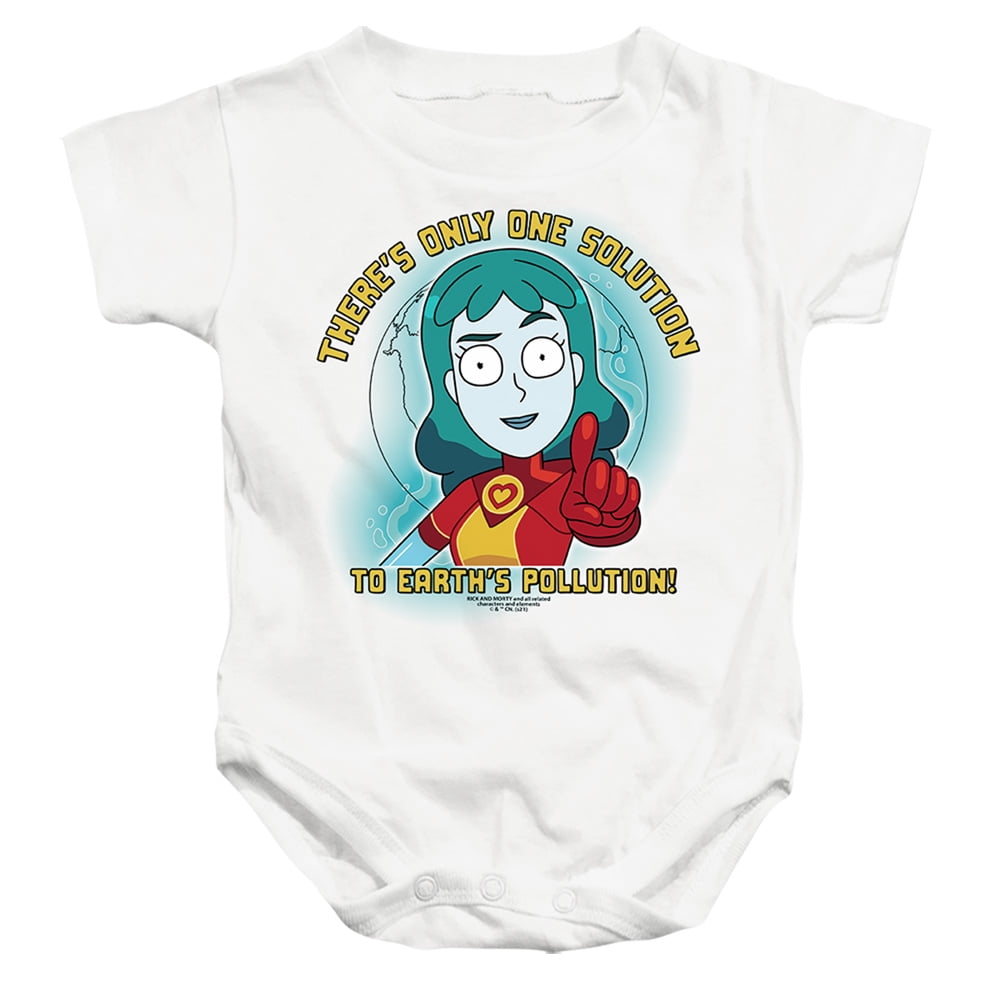 Rick And Morty Planetina Unisex Infant Snap Suit for Baby (6 Months ...