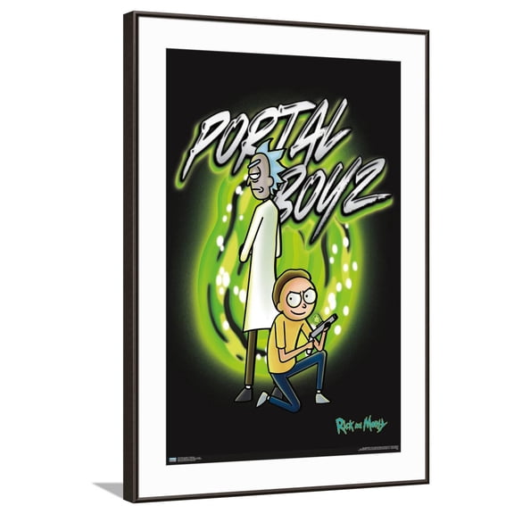 Rick And Morty - Portal Boyz Canvas Wall Poster, 22.375" x 34"