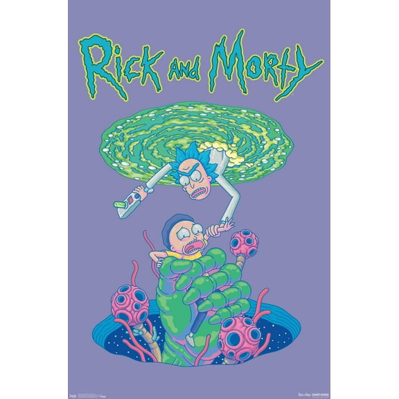 Rick And Morty - Portal Fall Wall Poster, 22.375" x 34"