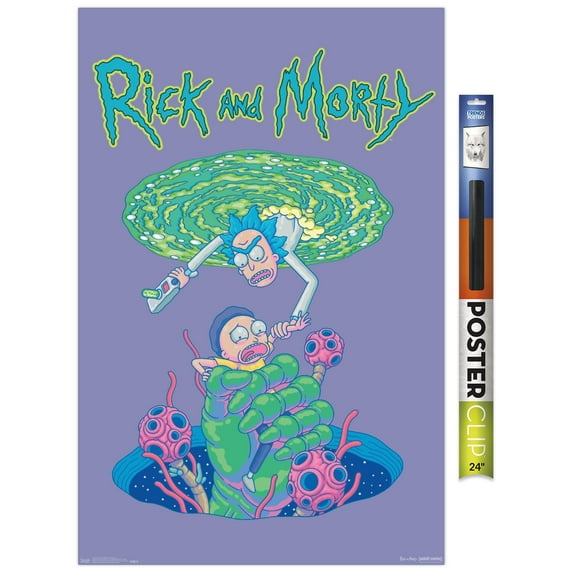 Rick And Morty - Portal Fall Wall Poster, 22.375" x 34"