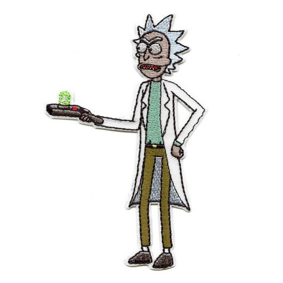 Rick And Morty Portal Gun Patch Cartoon Network Animation Embroidered Iron On