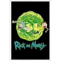Rick And Morty - Portal Wall Poster, 22.375" x 34", Framed