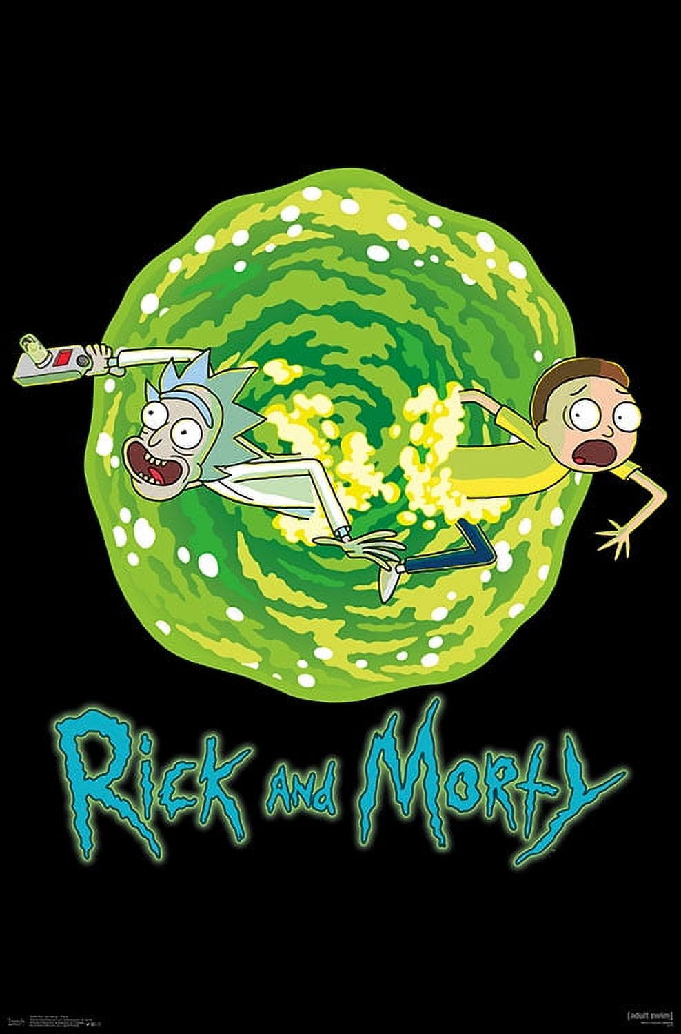 POSTER STOP ONLINE Rick and Morty - TV Show Poster/Print (Portal - Rick,  Morty & Girls) (Size 24 x 36)