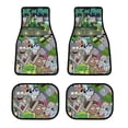 thumbnail image 1 of Rick And Morty Print Car Mats Set 4-Piece All Weather Front & Rear Mats Car Floor Carpet Protector Mat for Most Car, 1 of 8