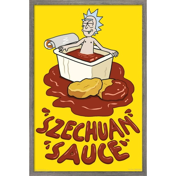 Rick And Morty - Sauce Wall Poster, 22.375" x 34", Framed