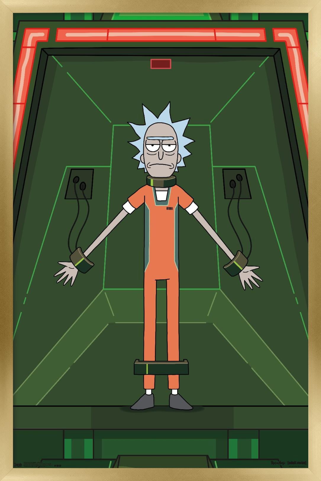 Rick And Morty - Shackled Wall Poster, 14.725" x 22.375", Framed