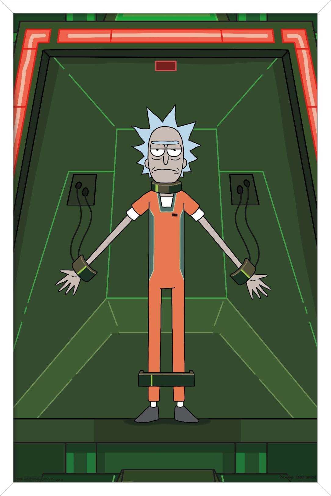 Rick And Morty - Shackled Wall Poster, 22.375" x 34", Framed