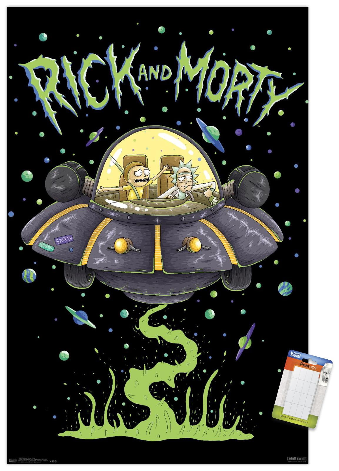Rick And Morty - Ship Wall Poster, 14.725" x 22.375"