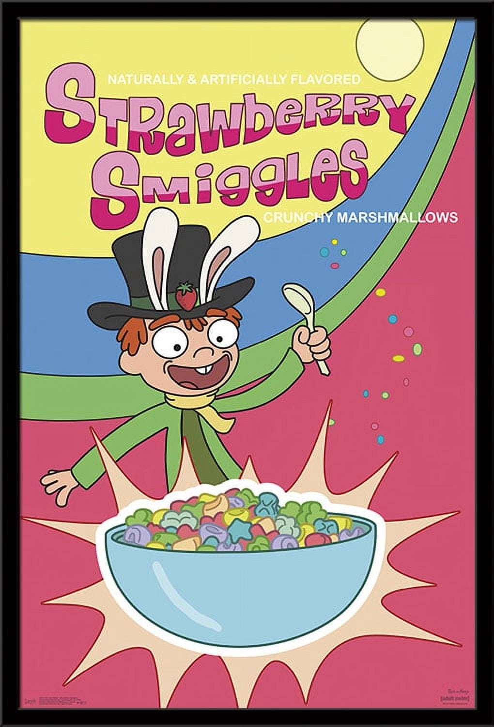 Rick And Morty - Strawberry Smiggles Wall Poster, 22.375" x 34", Framed - Walmart.com