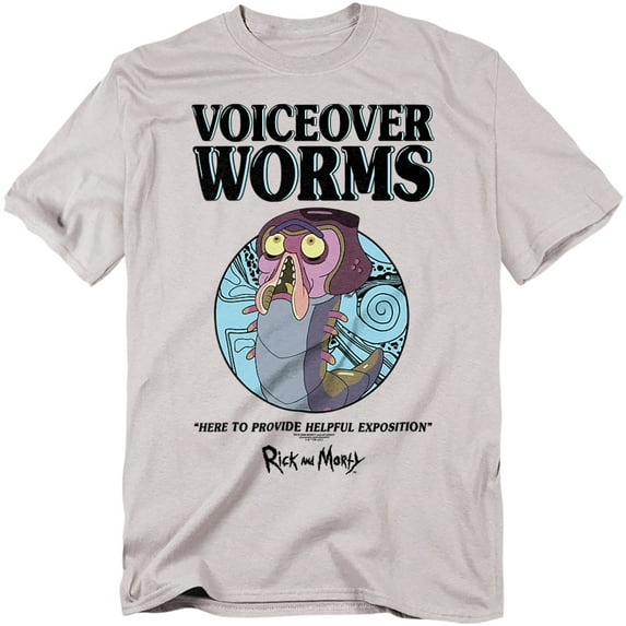 Rick And Morty T-Shirt Voiceover Worms Unisex Graphic Tee For Men & Women