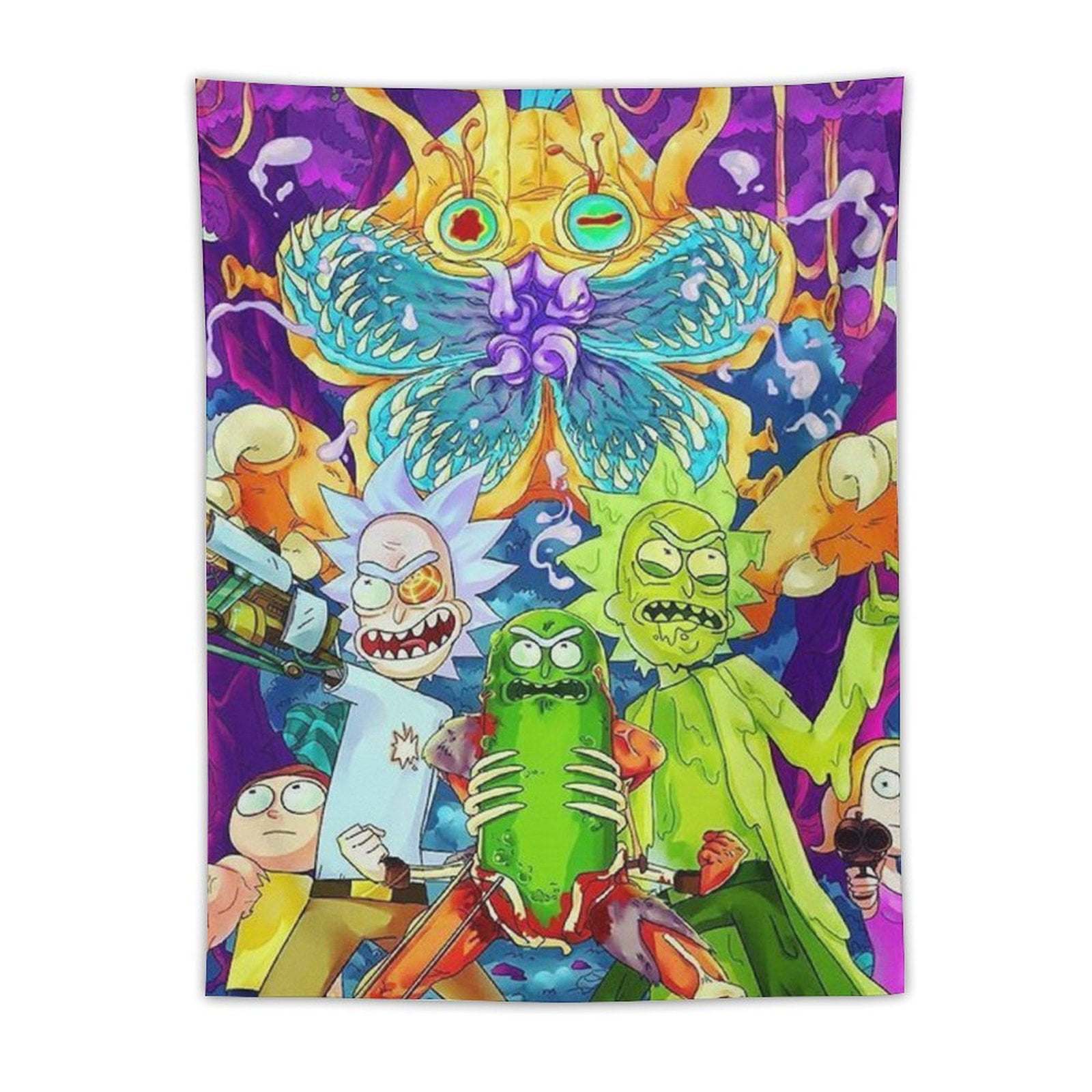 Rick And Morty Tapestries Banner Tapestries in various sizesfor Fans ...