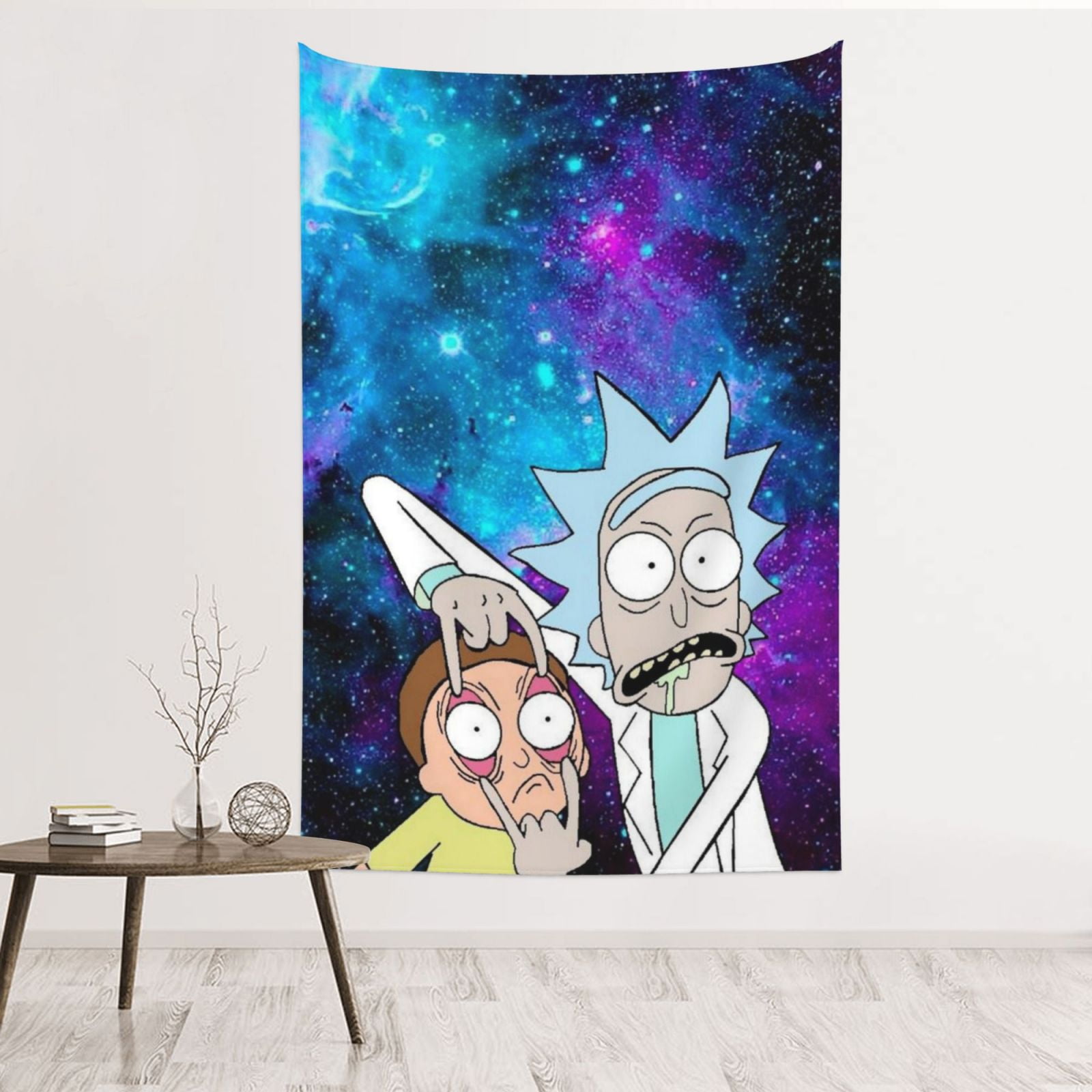 Rick And Morty Tapestry, Anime Wall Tapestries, Hippie Anime Poster For ...