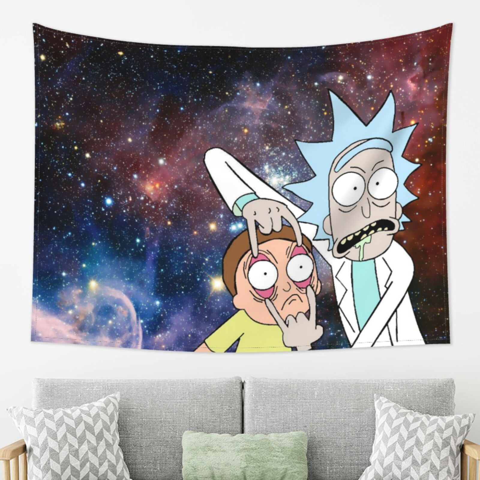 Rick and morty tapestry trippy hotsell