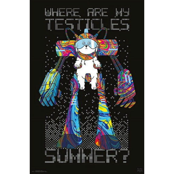 Rick And Morty - Testicles Wall Poster, 22.375" x 34"
