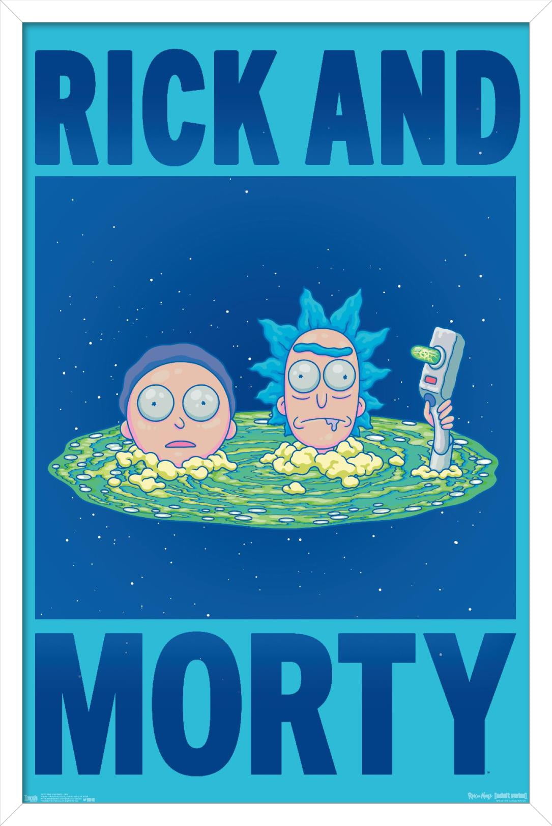 Rick And Morty - Title Wall Poster, 22.375" x 34", Framed