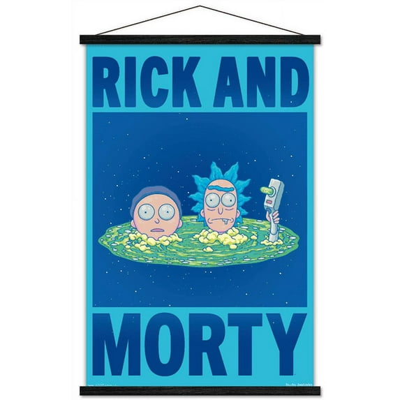 Rick And Morty - Title Wall Poster with Magnetic Frame, 22.375" x 34"
