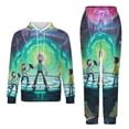 thumbnail image 1 of Rick And Morty Unisex Adult Sweatsuits Hoodie & Sweatpants Long Sleeve Hooded Sweatshirt Matching Joggers Tracksuit Sets 6XL, 1 of 9