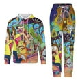 thumbnail image 1 of Rick And Morty Unisex Adult Sweatsuits Hoodie & Sweatpants Long Sleeve Hooded Sweatshirt Matching Joggers Tracksuit Sets XS, 1 of 9