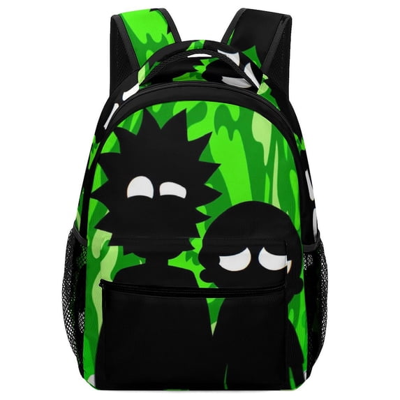 Rick And Morty Unisex Backpack Book Bag Durable Sport Backpack Cute Pattern for Presc-hool Travel Ruckack
