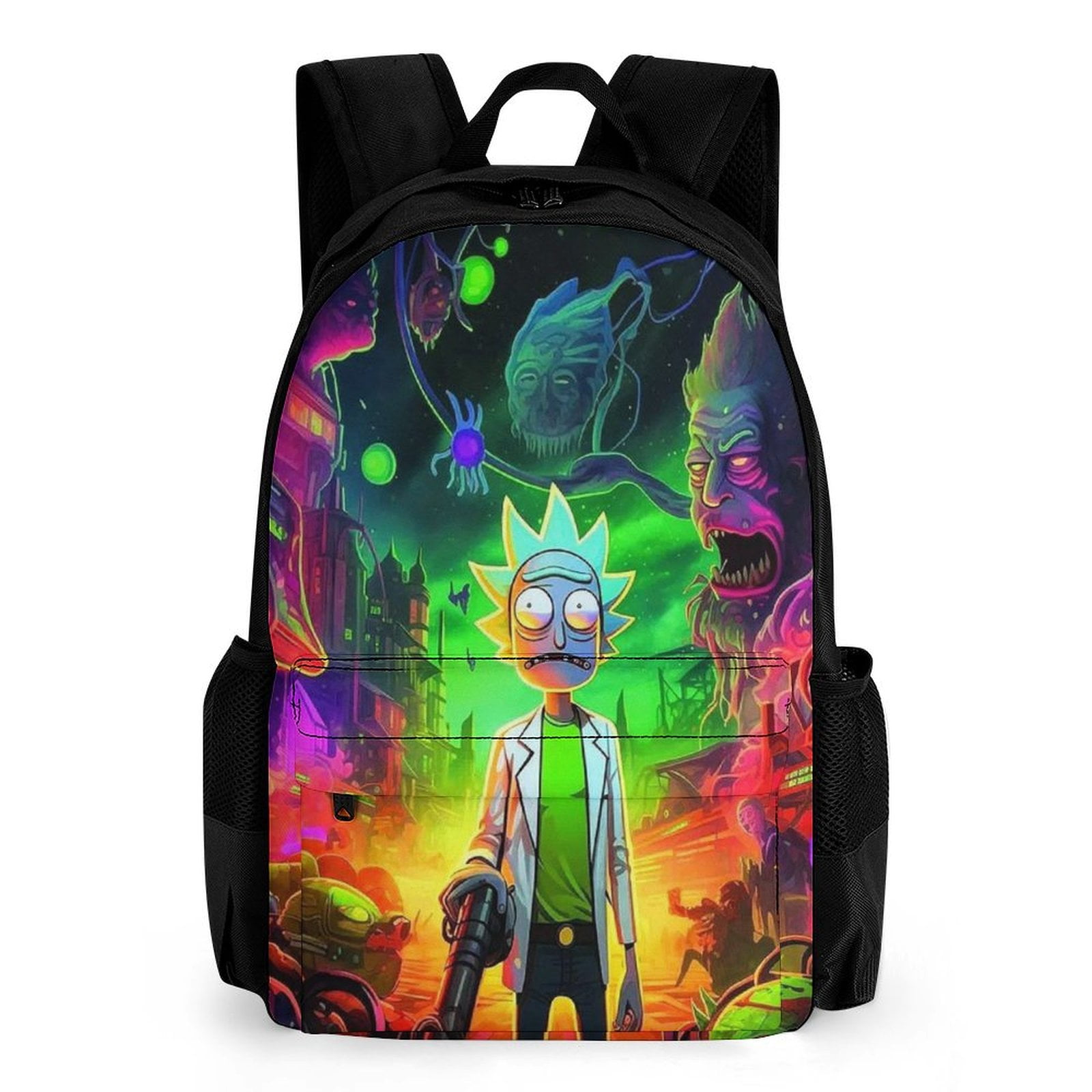 Rick And Morty Spaceship Backpack - Official Licensed Laptop Daypack For Fans