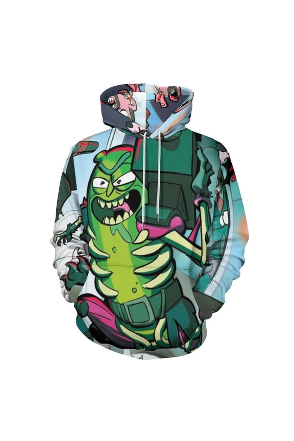 Rick And Morty Unisex Sweatshirts Loose Pullover Sweater Hooded Hoodie 3D Printing Jacket Winter Fall Clothes S