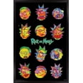 thumbnail image 1 of Rick And Morty - Vaporwave Wall Poster, 14.725" x 22.375", Framed, 1 of 5