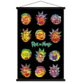 thumbnail image 1 of Rick And Morty - Vaporwave Wall Poster with Wooden Magnetic Frame, 22.375" x 34", 1 of 3