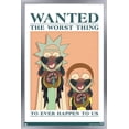 thumbnail image 1 of Rick And Morty - Wanted Wall Poster, 22.375" x 34", Framed, 1 of 6