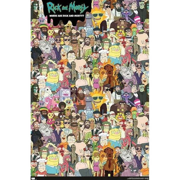 Rick And Morty - Where's Rick? Wall Poster, 22.375" x 34"